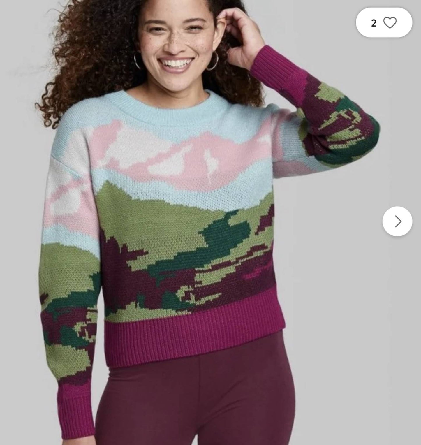 Women's Crewneck Pullover Sweater Small- Wild Fable NEW