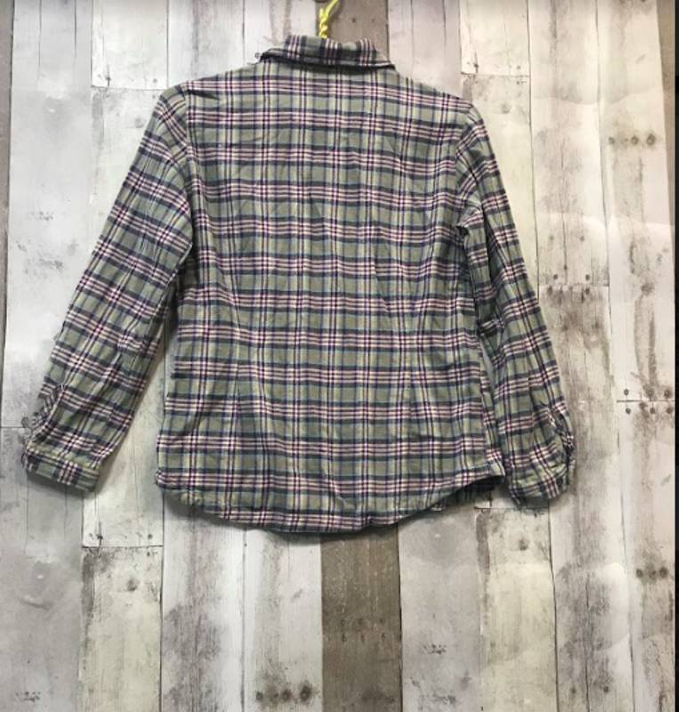 Woolrich Womens Flannel Button Down Plaid Shirt Size Small Multicolor Cotton